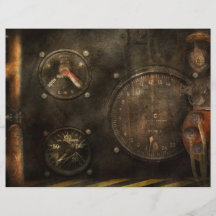 Steampunk - vérifiez votre pression prospectus avec motif