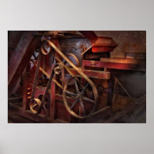 Steampunk - vitesse - ceintures et roues affiches