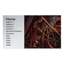 Steampunk - vitesse - ceintures et roues cartes de visite personnelles