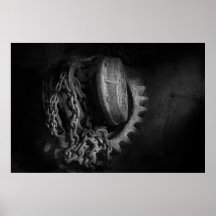 Steampunk - vitesse - grue et chaîne poster