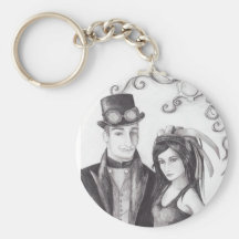 Steampunk Wedding - Keychain