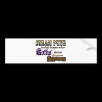 Steampunk: when Goths discover Brown bumper stickers