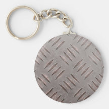 Steel Diamond Plate Texture Keychains