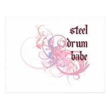 Steel Drum Babe Postcard