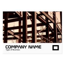 Steel Frame Construction Business Card Template