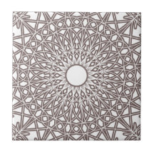 Steel Grey Crocheted Lace Tile