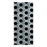 Steel Holes Metal Mesh Pattern Full Color Rack Card