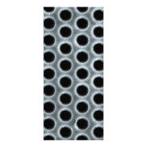 Steel Holes Metal Mesh Pattern Full Color Rack Card