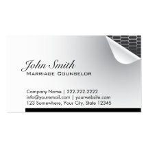Steel Inside Marriage Counseling Business Card