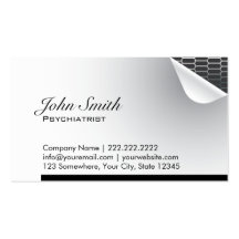 Steel Inside Psychiatrist Business Card