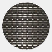 Steel Mesh industrial pattern Round Sticker