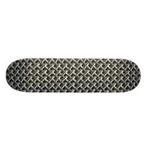 Steel Metal Mesh Pattern (faux) Skateboard Deck