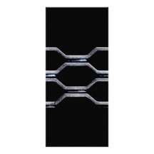 STEEL METAL PATTERN SHAPES TOUGH ROUGH BACKGROUNDS FULL COLOR RACK CARD