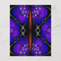 Steel Points on Purple Scrapbooking Craft Paper Personalized Flyer