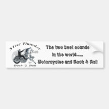 Steel Thunder Rock & Roll Bumper Stickers