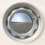 Steel Wheel with Reflecting Chrome Hubcap Coasters