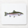 Steelhead Rainbow Trout Fishing  Logo Mouse Pads