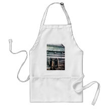 Steelhead Trout or Rainbow Trout Hanging on Side o Apron