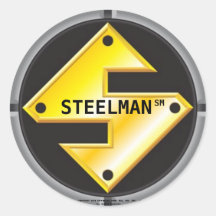 STEELMAN'S LOGO ROUND STICKER