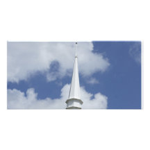 Steeple in the Sky Custom Photo Card