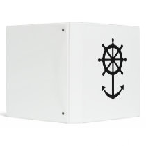 Steering wheel anchor vinyl binders