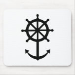 Steering wheel anchor mousepads