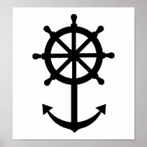 Steering wheel anchor posters