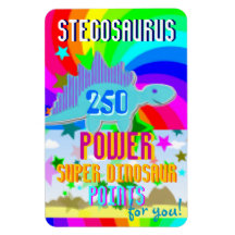 Stegosaurus 250 Power Super Dino Points for You! Magnets