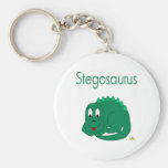 Stegosaurus mignon de lt dinosaure vert de bébé porte-clés