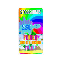 Stegosaurus Power Super Dinosaur 250 Points Labels