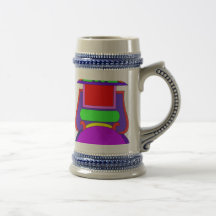STEIN MUG WITH LABEL