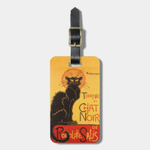 Steinlen: Chat Noir Tags For Luggage