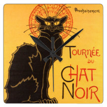 Steinlen : Conversation Noir Horloges Murales
