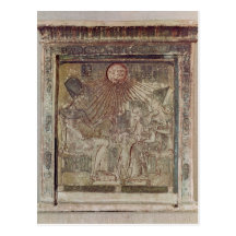 Stela depicting Aten giving life and Post Cards