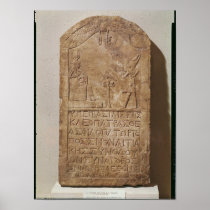 Stele dedicated to Isis depicting Cleopatra Posters