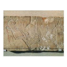 Stele depicting Ay  and his wife Teye Post Card