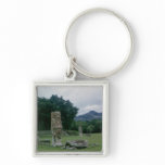 Stele in forecourt of Central Plaza Key Chains
