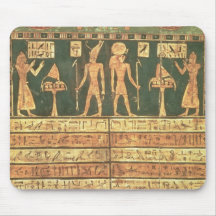 Stele of Horsiese, Late Period (painted wood) Mouse Pad
