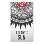 Stella Damask Eternal Sun Elegant Fun Business Card Template