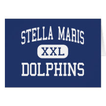 Stella Maris - Dolphins - High - Rockaway Park Greeting Cards
