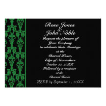 Stellar (Green) Wedding Invitation