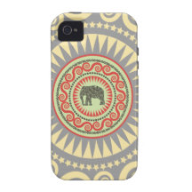 StellaRoot Damask Elephant Vinatge Preppy Case For The iPhone 4