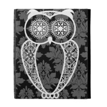 StellaRoot Hootie Owl Damask iPad Folio Covers