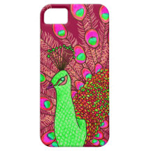 StellaRoot Modern Day Peacock Hand Drawn iPhone 5 Case