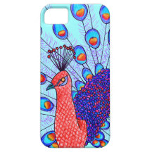 StellaRoot Modern Day Peacock Hand Drawn iPhone 5 Case