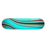 StellaRoot Throw Back Aqua Skate Deck