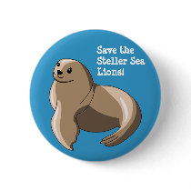 Steller Sea Lions Buttons