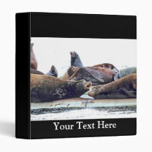 Steller Sea Lions Vinyl Binder