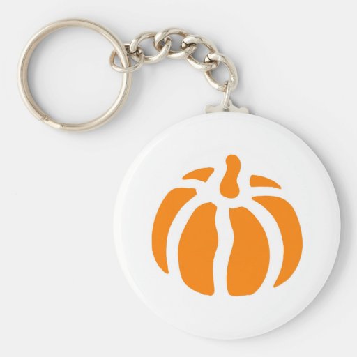 Stencil Pumpkin Keychain