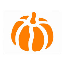 Stencil Pumpkin Postcards